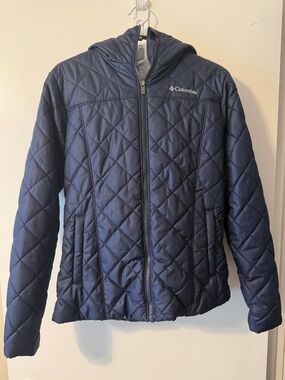 Columbia Women's Copper Crest Hooded Jacket Small Navy